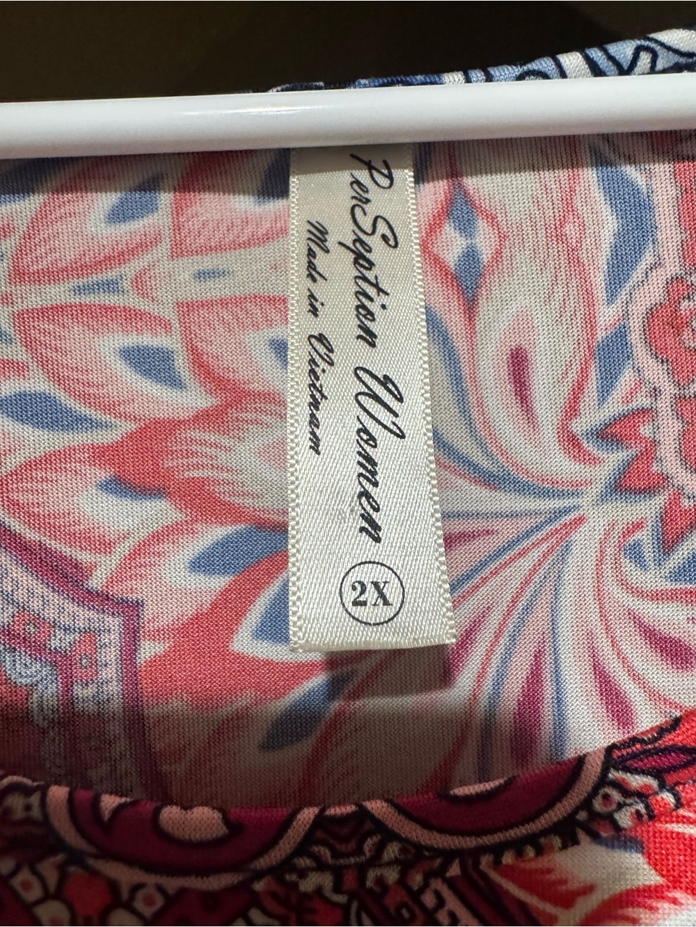 Perseption Red & Blue Paisley Tie-Hem Tunic - Picture 3 of 3
